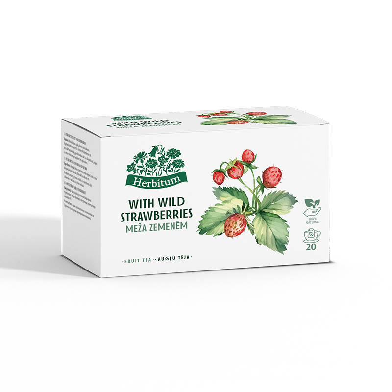 Tea with Wild Strawberries HERBITUM | Acorustea.eu