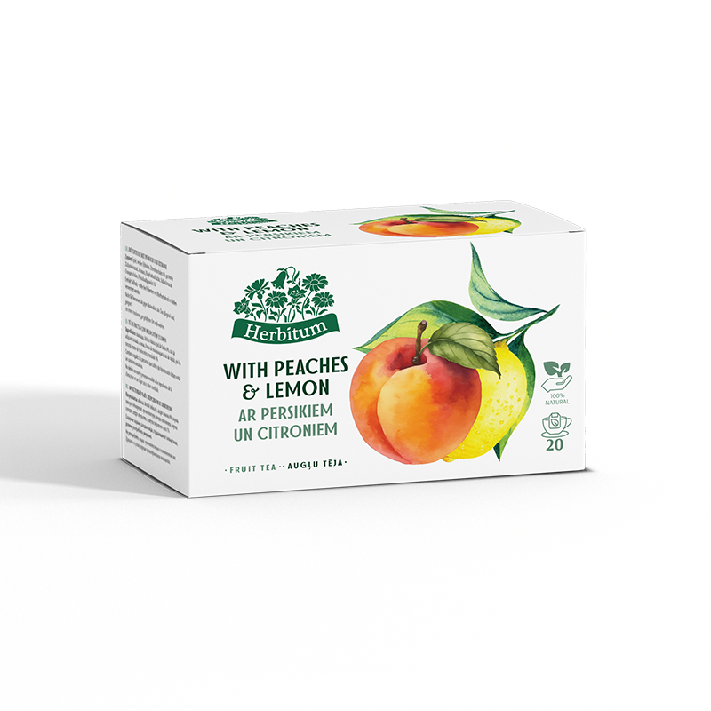 Tea with Peaches and Lemon HERBITUM | Acorustea.eu