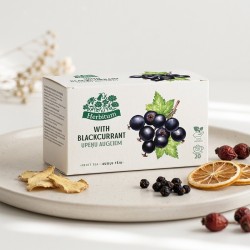 Blackcurrant Fruit Tea – 20 Tea Bags HERBITUM | Acorustea.eu