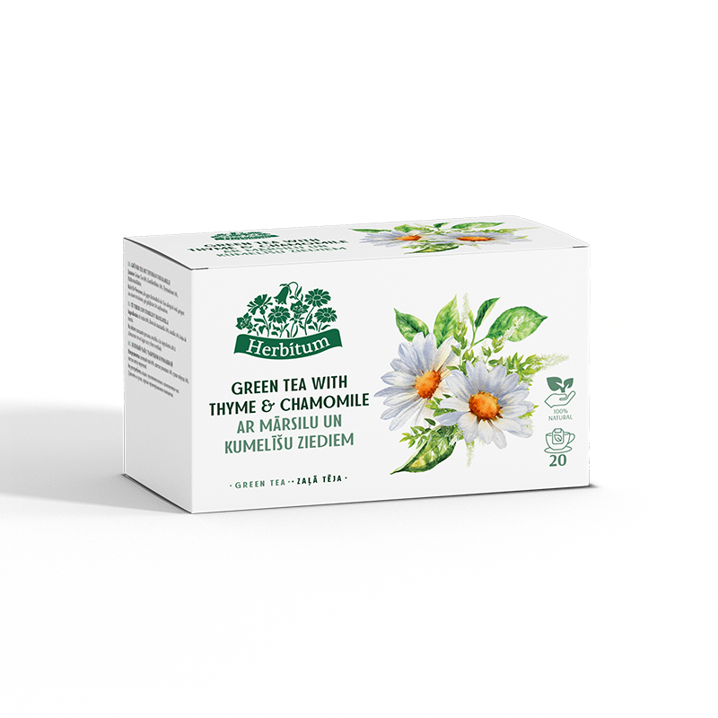 Green tea with herbs